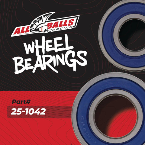 Premium High Performance Wheel Bearing Kit For Suzuki Lt Z400 And Lt 250r Atv 1985 Through 2014 featuring blue rubber seals.