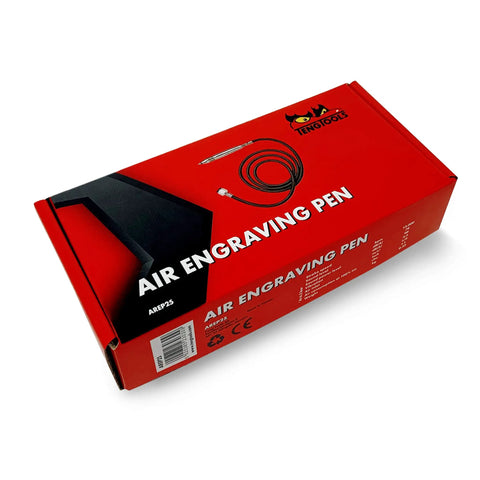 Box of 360 Degree Precision Steel Pneumatic Air Scribe Engraving Pen With Metal Stylus For Pro Grade Metal And Plastic Marking AREP25