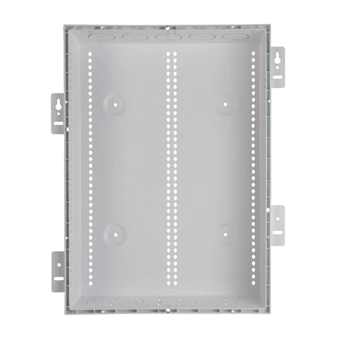 20 Inch Media Enclosure for WiFi Transparency and Cable Management, Recessed Wall Box With Extra 1.2 Inch Depth, ABS Plastic, White