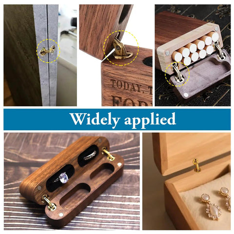 Hidden Brass Barrel Hinges 12 Pack 10mm Concealed Cabinet Hinge Set in various applications