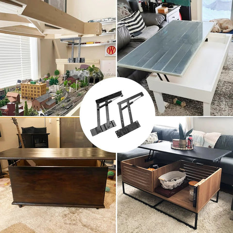 Heavy-duty hydraulic hinge for coffee tables with lift-up mechanism