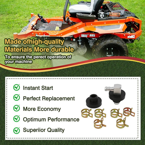 Fuel Tank Stem And Bushing Kit For Ride On Mowers Fits Husqvarna Craftsman AYP Poulan Pro Roper Weed Eater Series with components