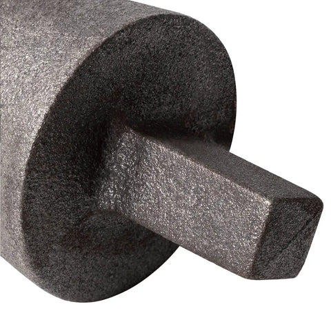 Close-up of Anvil Mandrel Forming Cone For 1 Inch Hardy Hole, showing the textured steel surface and square shank.