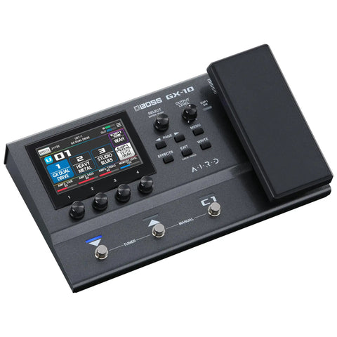 GX-10 Compact Guitar And Bass Effects Processor With GX-100 Sound Engine, color touch display, footswitches, expression pedal