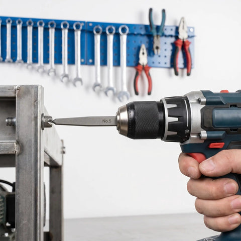Get This High Carbon Steel Bolt Extractor Kit With Five Pieces To Save Your Threads And Fix Damaged Screws Fast Using A Tapered Guide For Enhanced Grip And Zero Deformation In Any Home Repair Job Or Garage.
