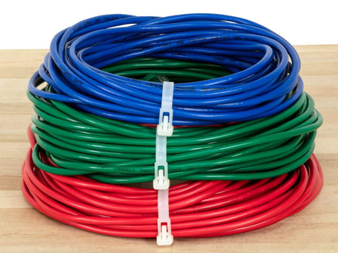 Heavy Duty 6 Inch Releasable Cable Ties In Natural Nylon Built For Everyday Grind Featuring A Rock Solid Forty Pound Grip Perfect For No Sweat Wire Organization And Pro Grade Projects Pack Of One Hundred securing bundled colored wires.