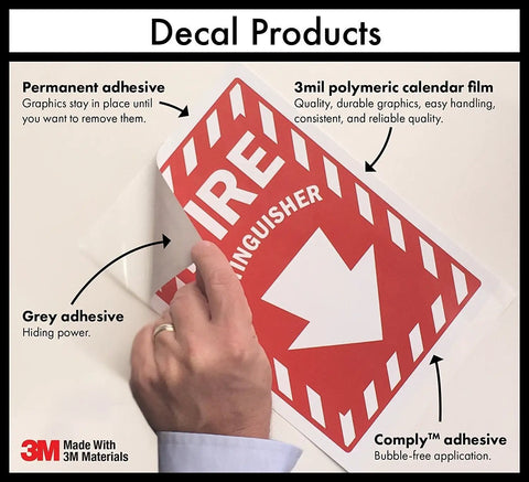 NFPA 704 Hazard Diamond Safety Labels With One Three Zero Rating Tough As Nails Laminated Vinyl For Chemical Tanks And Facility Walls Pack Of Five showing red fire extinguisher design with adhesive backing.