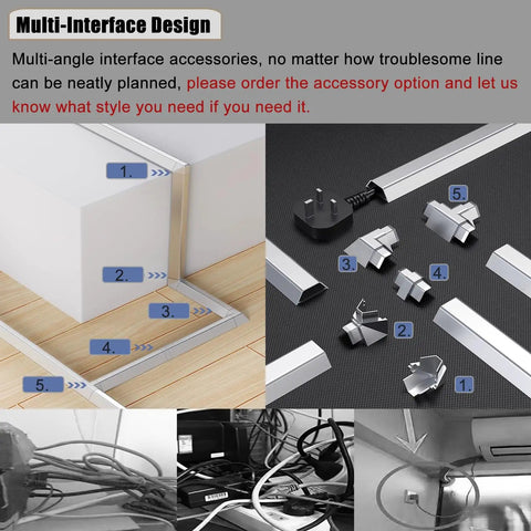 Wall Mounted Cable Raceway For Hidden Wires And Waterproof Cord Cover Keeps Cables Neat And Safe Baby Proof Ready accessories