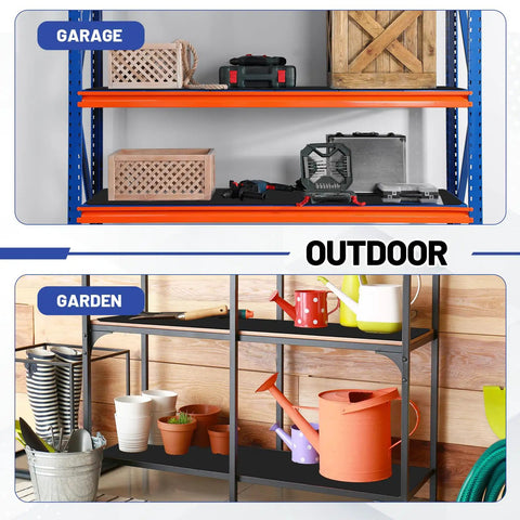Premium Pre Cut Wire Shelf Liners Heavy Duty Non Slip Plastic Matting For Kitchen Pantry Locker Storage 8 Pack 11.8 X 16.6 Inches on garage and garden shelves.
