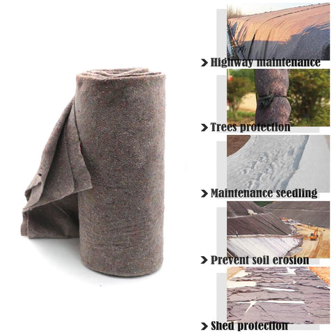 Rolled heavy-duty textile for 12 Pack 80 By 72 Inch Heavy Duty Textile Moving Blanket Furniture Pad use in various outdoor settings.