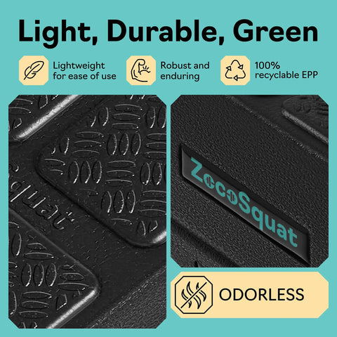 Heavy Duty Squat Wedge Block Set For Fitness Fanatics With Dope High Weight Rating Epp Foam Build, green EPP foam surface with textured design.