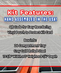 370-piece kit with 24-hole tray features for 10.9 Grade Hex Cap Flange Bolts And Locking Flange Nuts Kit; warehouse background