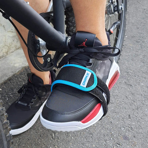 Outdoor Bike Pedal Straps With Adjustable Toe Clips For Fixed Gear BMX And MTB, Durable Triple Layer Design, secure on shoes