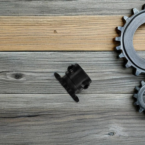 One Quarter Inch 9 Tooth Carbon Steel Sprocket Wheel For Single Strand Rollers Built For Humid Conditions