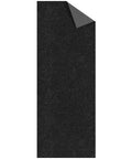 Non Slip Rug With Scrape Rib Pile For Indoor And Outdoor Use Durable Polyester That Traps Dirt Easy Clean Grippy Ultra Flat And Curl Resistant Black 2 Ft By 12 Ft