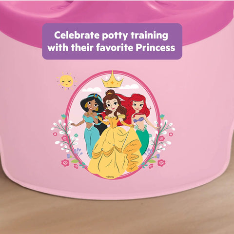 Disney Princess Toddler Potty Training Seat Big Kid Leap With Removable Bowl Splash Guard Super Comfy High Back Support For Tiny Humans Up To Fifty Pounds No Sweat Cleanup Kid Approved, featuring princess characters.