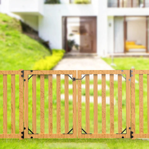 Heavy Duty Gate Frame Kit No Sag For Wood Fence Gates With Corner Brackets in garden setting