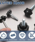 Top Rated 10 Pack 1/4 20 Star Knobs Built Tough For Heavy Duty Shop Use Featuring Durable Metal Construction And No Sweat Grip Design With 1.6 Inch Male Threaded Stud Perfect For Quick Clamping And Solid Jobs.