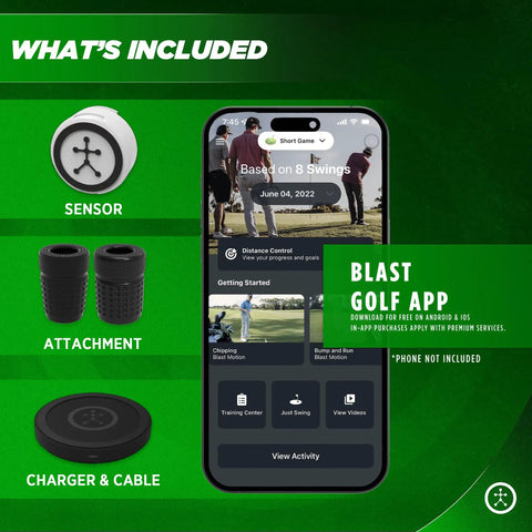 Golf Swing And Stroke Analyzer With Real Time Feedback Swing Metrics Video Capture Highlights Training Tool To Track Your Golf Game With GEN3 Sensor Insights app and components
