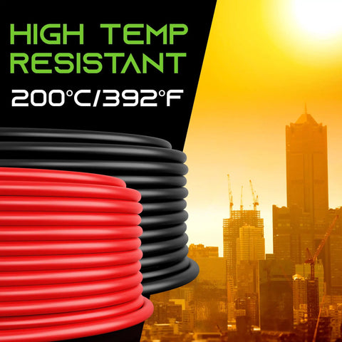 Beefy 12 Gauge Silicone Wire Set Red And Black 50 Ft Each Heavy Duty Tinned OFC Copper Flexible Stranded Hookup Cable