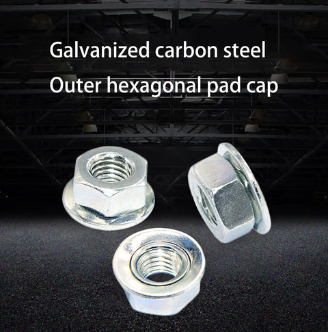 Galvanized steel nuts from Six Pack M10x1.25 Left Hand Thread Blade Nut Replacement Fits Husqvarna Ryobi Homelite Honda Echo