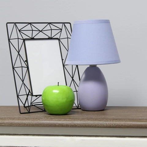Super Cute Mini Blue Egg Oval Ceramic Table Desk Lamp With Matching Fabric Shade Perfect For Your Living Room Bedroom Office