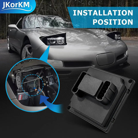 Headlight Actuator Control Relay Module For Corvette C5 1997 2004 Replacement Part, Plug And Play, Improves Energy Efficiency, Extends Battery Life By Optimizing Headlight Use, High Quality, OEM Compatible Headlight Control Upgrade installed in Corvette C5