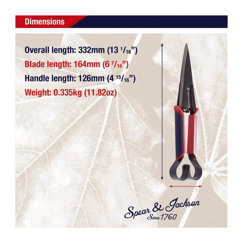 Razorsharp Topiary Shears Pro Grade For Pruning And Shaping Garden Plants Precision High Carbon Steel Blades Dimensions
