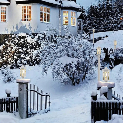 Two Pack White Outdoor Post Lights With Pier Mount Base Weatherproof Aluminum Post Lamp Fixtures Featuring Seeded Glass