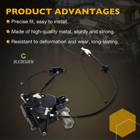Driver Side Power Sliding Door Motor Assembly With Cable Fits Honda Odyssey 2011 To 2017 Three Point Five Liter V6 showing product advantages and features.