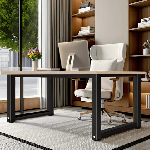 Industrial Modern Metal Table Legs DIY Black Heavy Duty Supports For Desks And Tables With Powder Coated Finish Sturdy Triangulated Frame