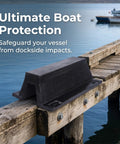 Rubber Dock Arch For Permanent Boat Protection With Secure Install Sleek Design And Heavy Duty Vessel Impact Guard on pier