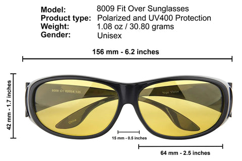 Upgrade Your Night Shift With These Slick Yellow Tint Night Driving Glasses Loaded With Anti Glare Polarized Lenses For Ride Safe Night Drives And Dope Crystal Clarity For Men And Women Cruising City Streets. Fit over design with yellow polarized lenses.