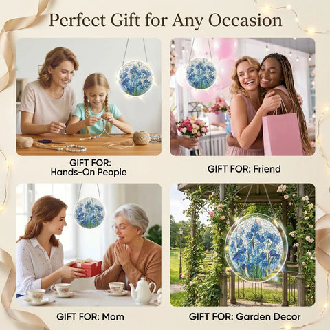 Acrylic Jigsaw Puzzle Suncatcher Kit 83 Piece DIY Sun Catcher For Home Decor Garden Window Hanging Style 4 displayed as perfect gifts.