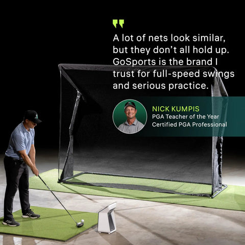 Elite Golf Net With LoftGuard Canopy And Steel Frame 8 By 8 Foot Practice Hitting Net For Indoor And Outdoor Use Built For High Launch Shots Wedge Gapping And Consistency