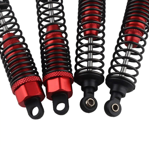Front And Rear RC Shock Absorbers 4 Pack 108mm Adjustable Aluminum Dampers For 1 To 10 Scale RC Cars Like HSP Volcano EXP Pro Volcano S30