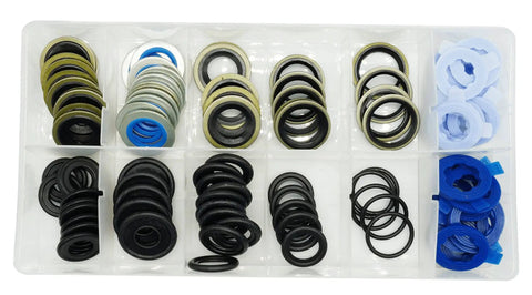 100Pcs 12 Types Metal And Rubber Drain Plug Gasket Set With 12 Sizes For Cars And Trucks Universal Oil Pan Drain Kit