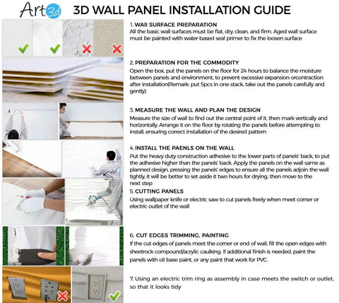 Installation guide for Wave Wall Panels 19.7 Inch Square Pack Of 12 White PVC Panels For Living Room And Kitchen DIY Friendly Fire Resistant Lightweight 32 Sq Ft Coverage For Home Use.