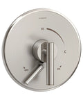 Dia Shower Valve Trim In Satin Nickel For Use With S-46-1-Body Valve, ADA Compliant Brass Lever Handle, Sleek Modern Finish
