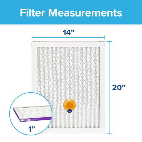 Smart Bluetooth Air Filter For Home AC And Furnace MPR 1500 Allergen Bacteria Virus Guard 14x20x1 2 Pack Tracks