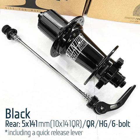 Rugged 32 Hole Rear MTB Hub 5x141mm Quick Release With 6 Bolt Disc Mount HG Compatible For Shimano 8-10 Speed And SRAM