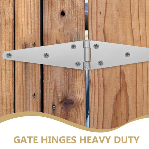 Heavy Duty Galvanized Iron Door Hinge With Wear Resistant Protective Coating Slotted Bearing For Outdoor Use on Gate