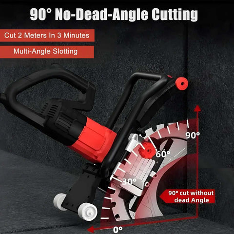 Heavy Duty Electric Concrete Ring Saw Dishing Out 8900 Watts Of Raw Power And Decked Out With A Titanium Blade for precise cuts.
