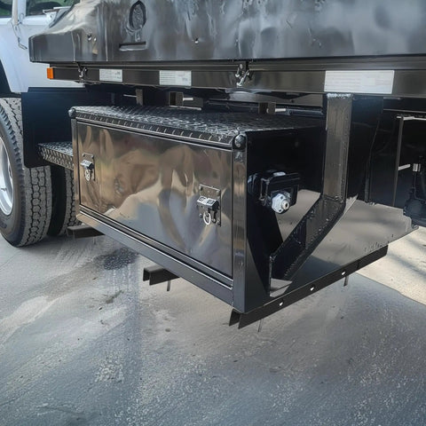 Badass Underbody Truck Box Brackets 15x15 Mount Kit 3 Pack heavy duty folded steel rack mounts underbody tool box with black finish.