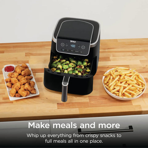 Game Changer 5 Quart Air Fryer With 5In1 Cook Functions For Insanely Crispy Results At 1750 Watts Leveraging Air Crisp Superheated Tech to roast vegetables and cook chicken nuggets.