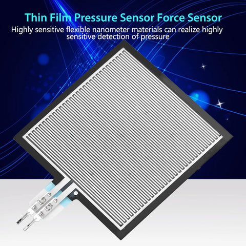 S40 ST thin film pressure sensor pad with interdigitated white traces and a three-wire connector for intelligent seat