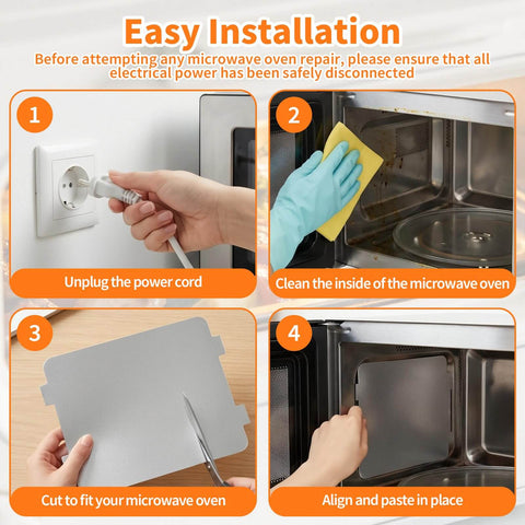 Easy installation guide for 8 Pack Waveguide Covers For Microwave Repair Kit Cut To Fit Mica Board Sheets Universal 108mm By 99mm