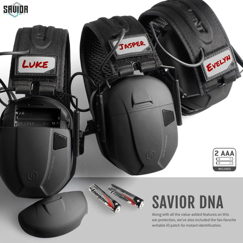 Apollo Electronic Earmuffs For Shooting With Gel Ear Pads 24 Decibel NRR Noise Cancelling Ear Protection Headset with AAA battery