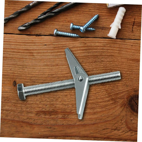 Heavy Duty Toggle Bolts Drywall Anchors 12 Pack Galvanized wall fixing with a steel toggle for secure installation.