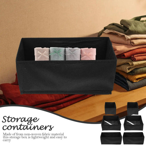 Hella Durable Non Woven Underwear Drawer Organizer Unit With Multiple Divided Compartments To Keep Your Socks Locked Tight, showing rolled socks in a black fabric organizer.
